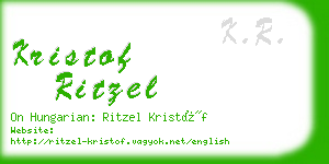 kristof ritzel business card